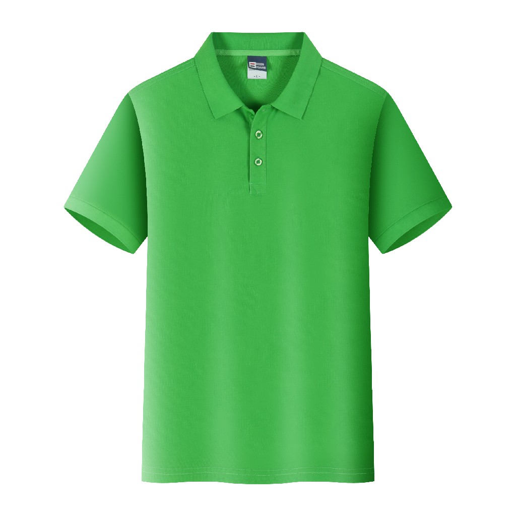 210g eco-friendly cotton parent-child short-sleeved lapel polo shirt for adults L18-2200