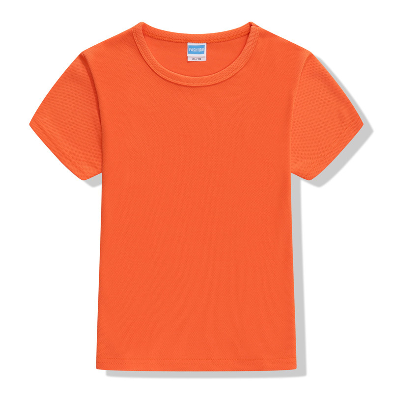 Breathable children quick-drying round neck short-sleeved shirt w04-8888