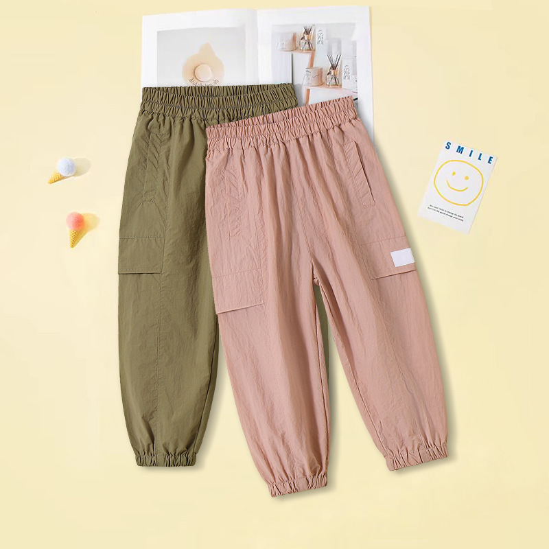 Children clothing basic workwear casual trousers children D31-245