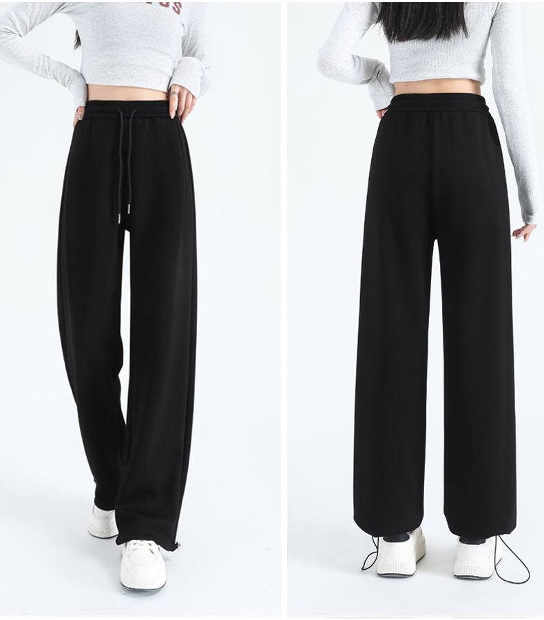 Loose drape high waist drawstring slim all-match Korean harem sports casual pants G32-H289