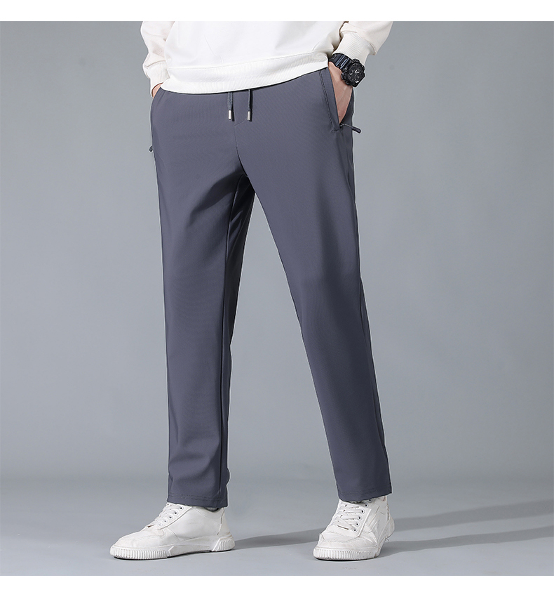 Comfortable and versatile zipper pocket sports casual pants KD1-9999