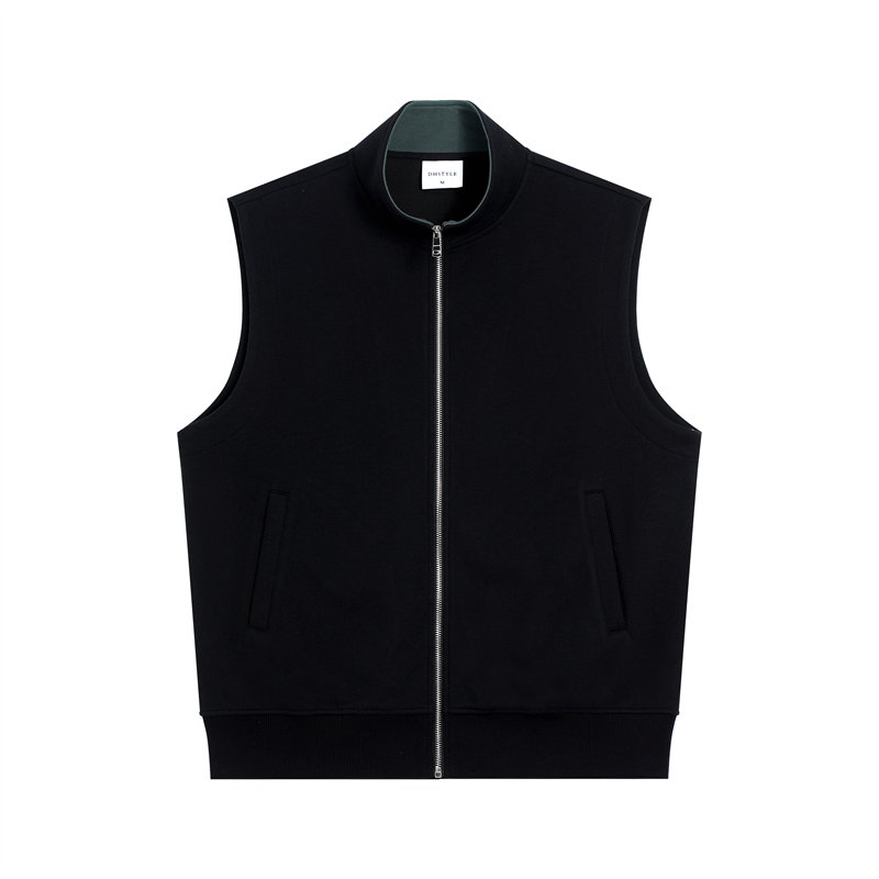 380g high quality combed brushed simple casual vest jacket G21-U-55033