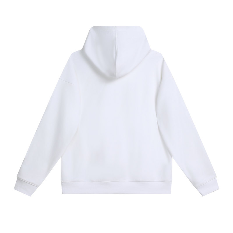 380g large terry personalized contrast color line drop shoulder hooded sweatshirt G21-U-X45015