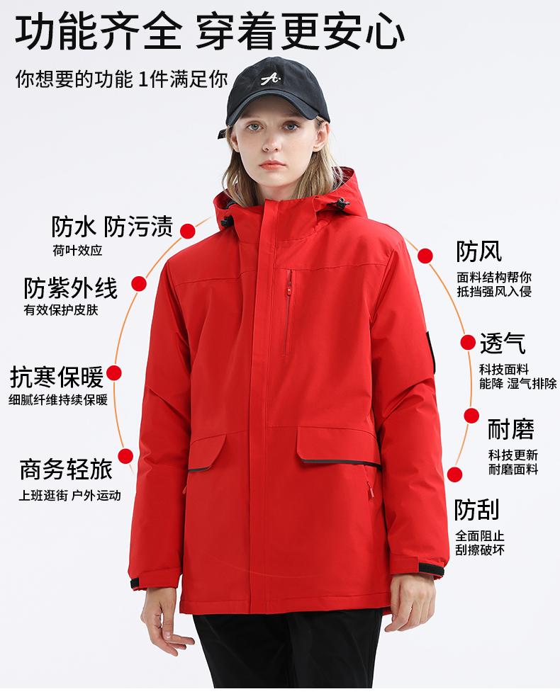 F9777- Parker fleece jacket thick