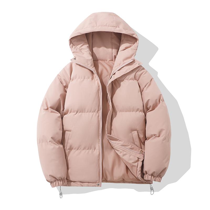 F1277-Hand-stuffed cotton 3D elastic loose hooded cotton jacket long-sleeved jacket for Women