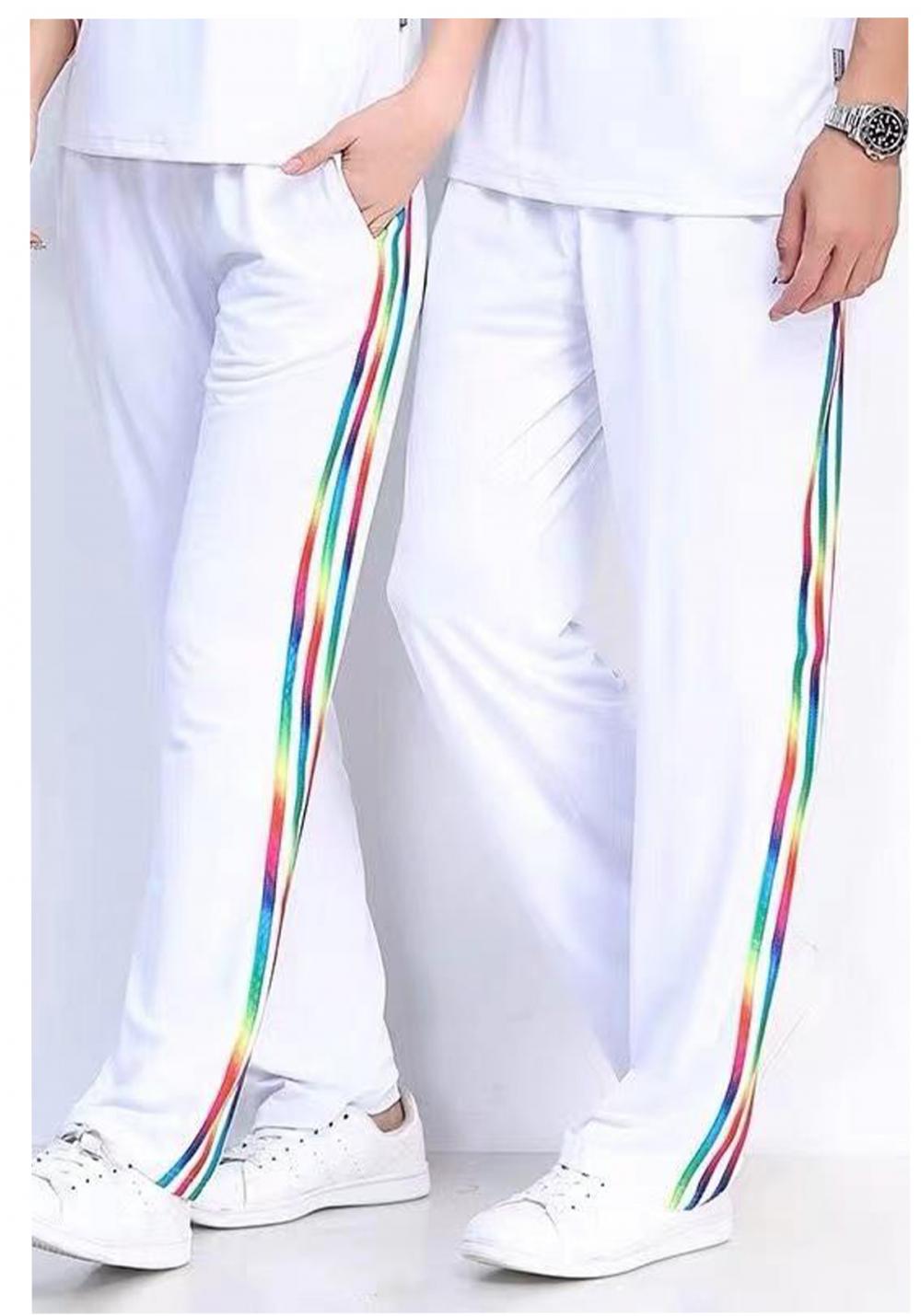 6016#6017# Spring and Autumn Trousers Tricolor Clause Trousers