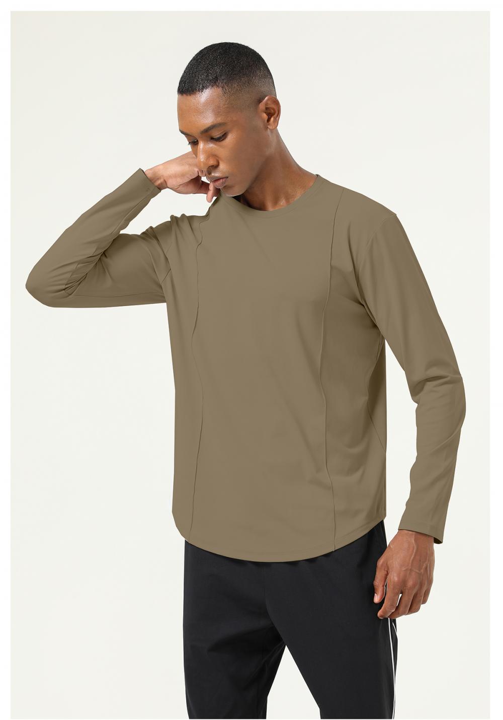 16857# Casual long-sleeved T-shirt, long-sleeved round neck