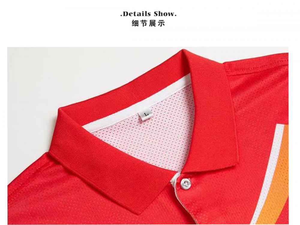 55012#55013# Quick-drying breathable Seven-style short-sleeved T-shirt Short-sleeved lapel