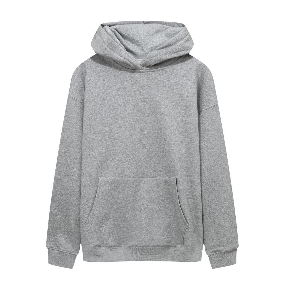 FS01111# 550g fleece pullover sweatshirt with dropped shoulders