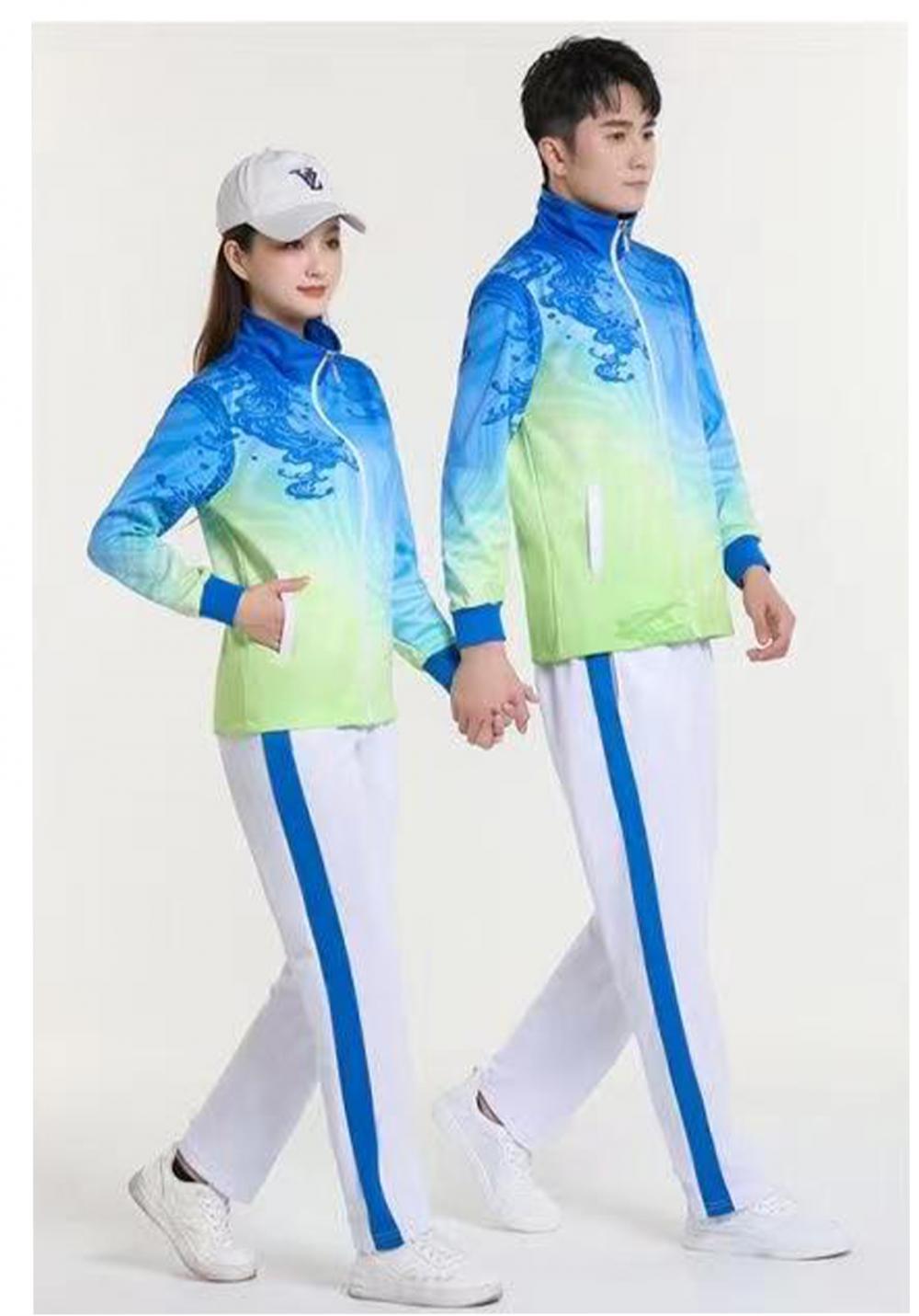 7786#7787# Wind Wave Blue Breathable Quick Dry Long Sleeve Jacket