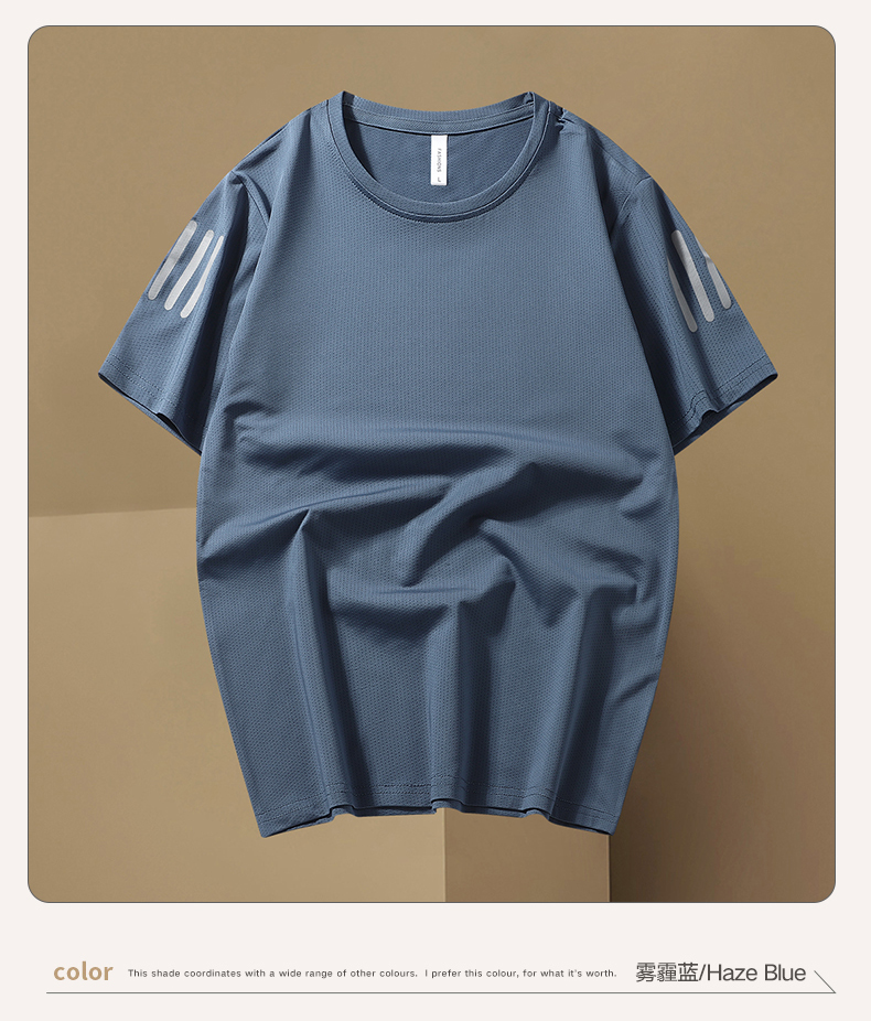 Ice silk quick-drying round neck short-sleeved T-shirt KY-9986