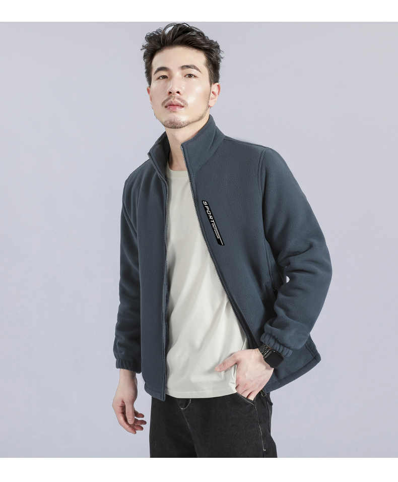 Thickened fleece lining for warmth, men KN1-9188