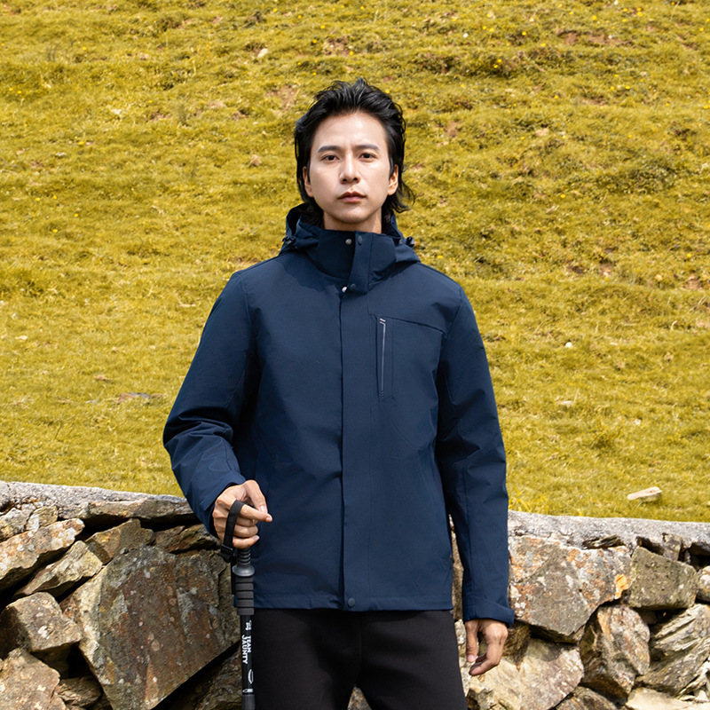 Couples polar fleece liner three-in-one jacket for men KG2-2368