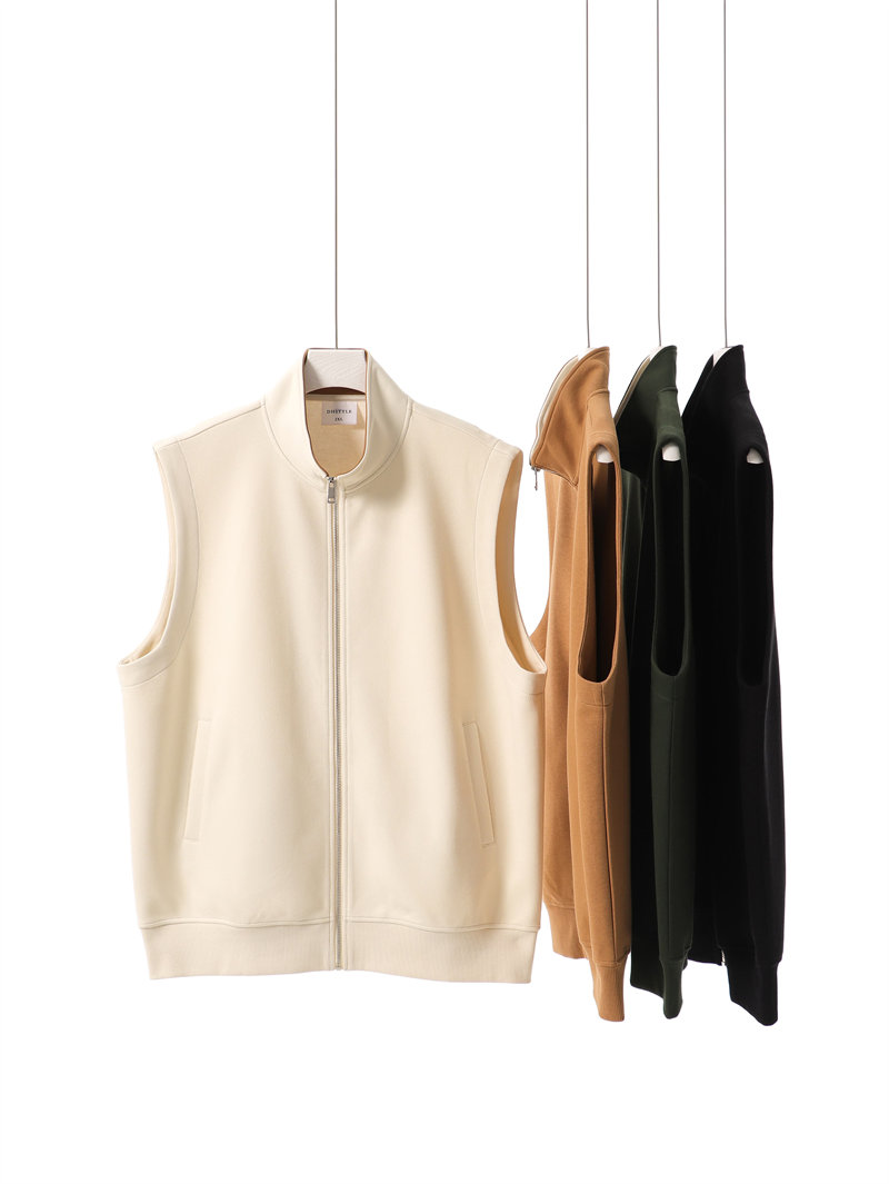 380g high quality combed brushed simple casual vest jacket G21-U-55033