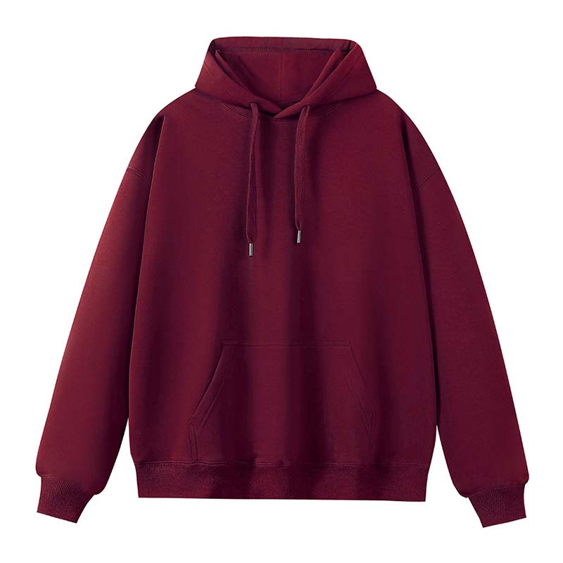 500g heavyweight pure cotton warm silver fox velvet drop shoulder hooded sweatshirt G21-U-X987