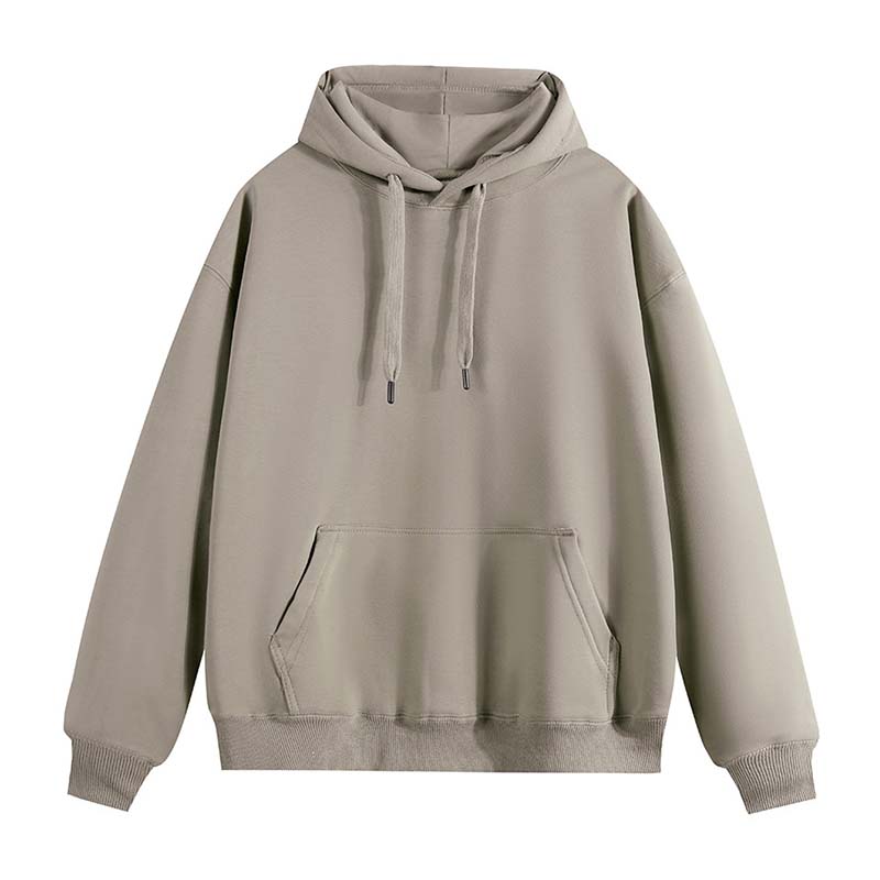 500g heavyweight pure cotton warm silver fox velvet drop shoulder hooded sweatshirt G21-U-X987