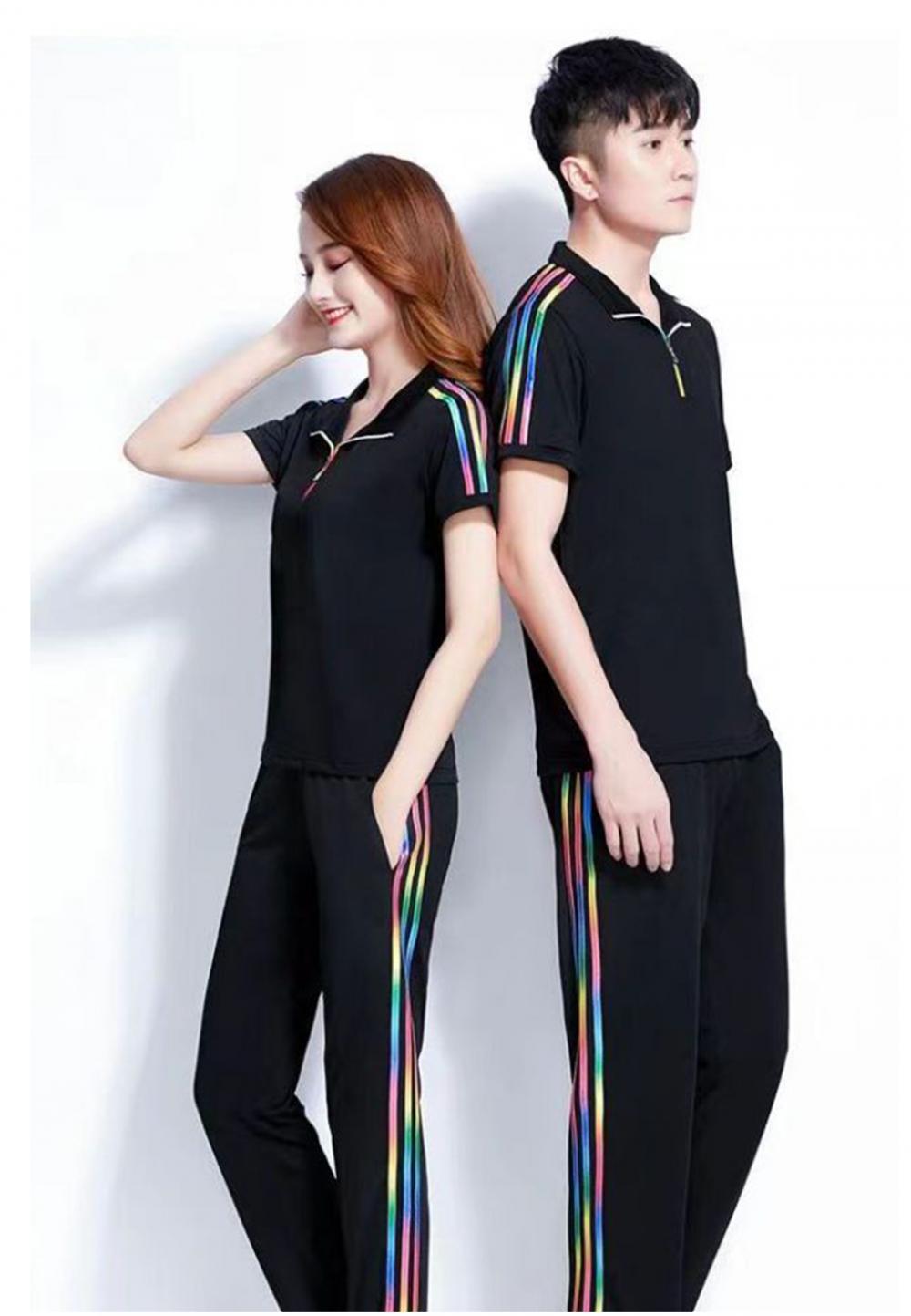 6016#6017# Quick-drying breathable style Colorful short-sleeved T-shirt Short-sleeved lapel