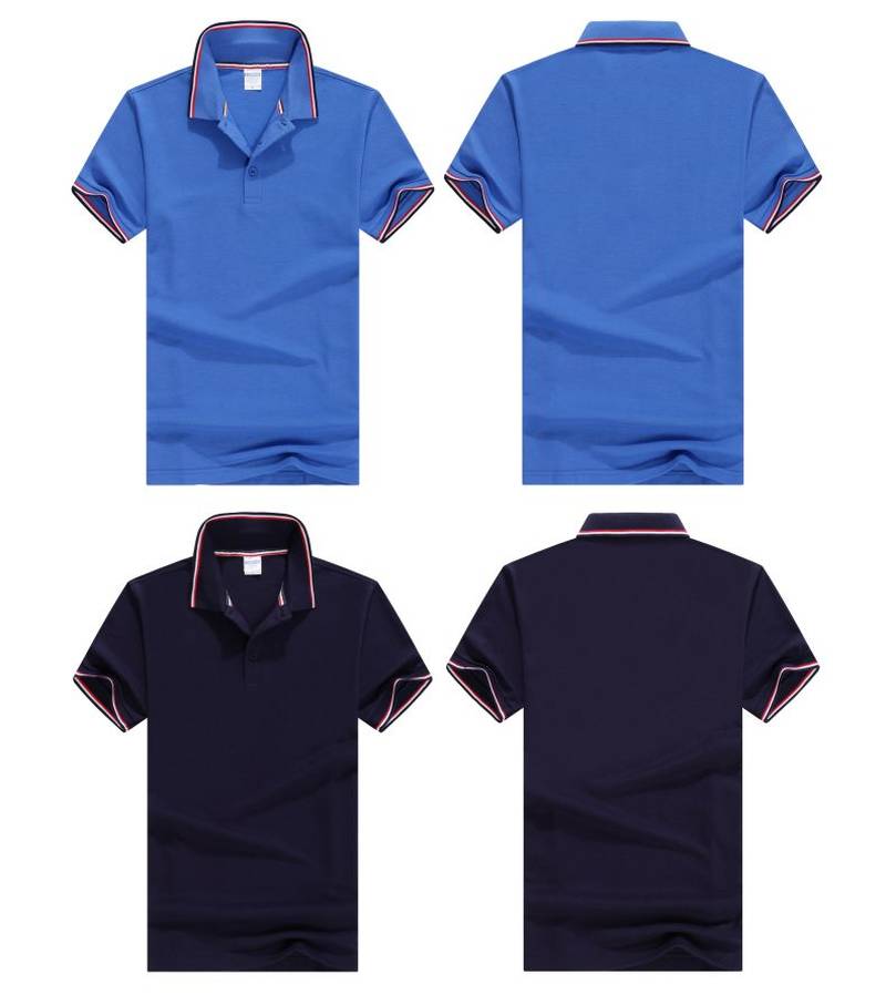 4012#-200g CVC color lapel Polo short sleeve lapel