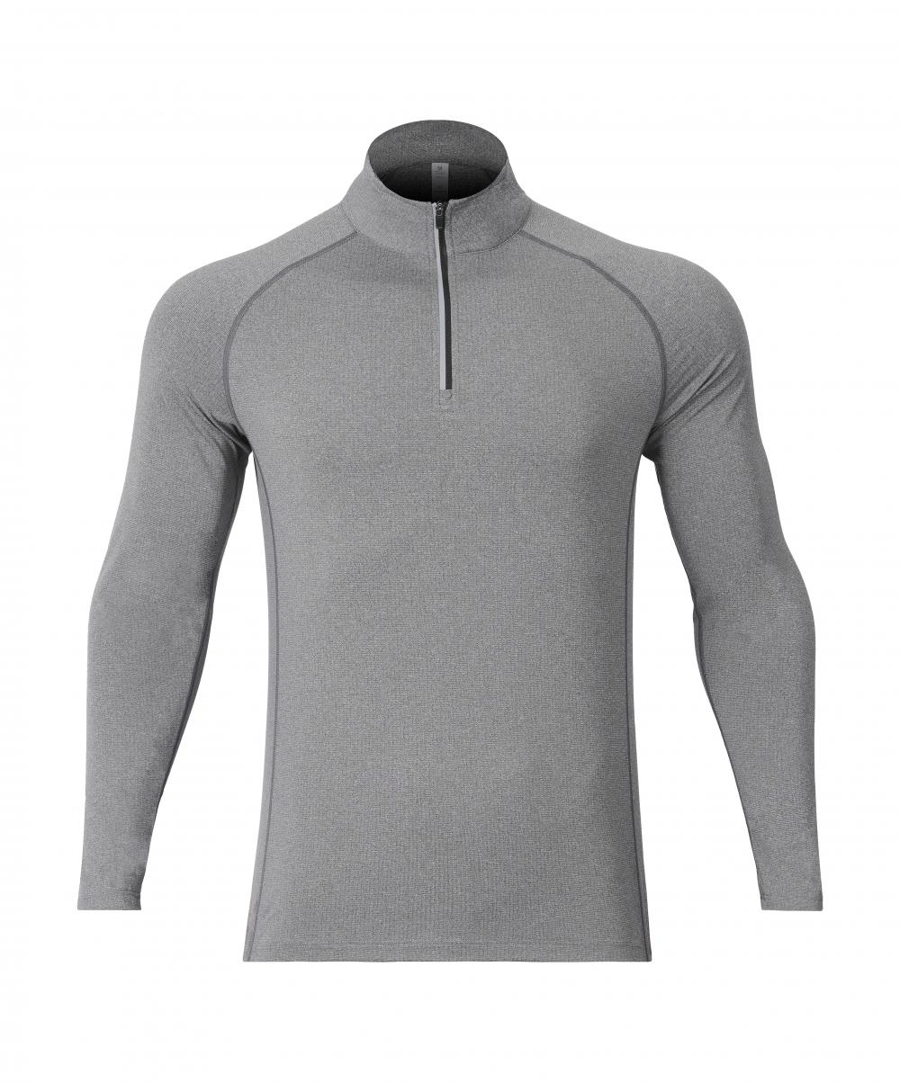 Mens AL16815# Men knitted long sleeve half zipper sports long sleeve stand collar half zipper