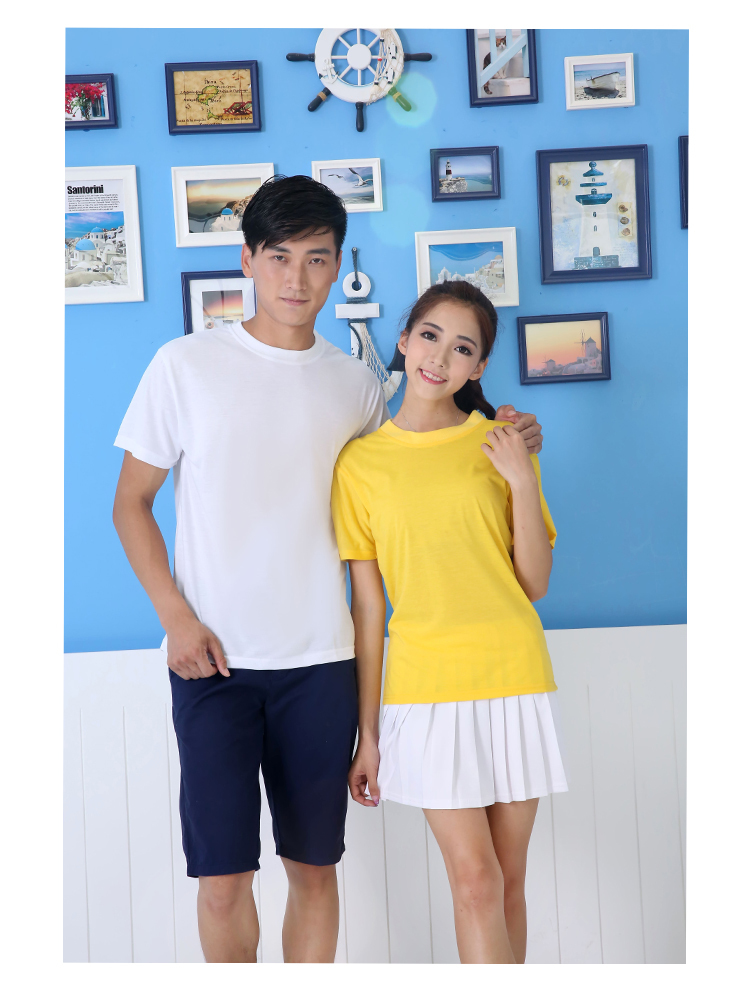 230g AB cotton thick round neck short sleeve T-shirt for men and women GJ2-212