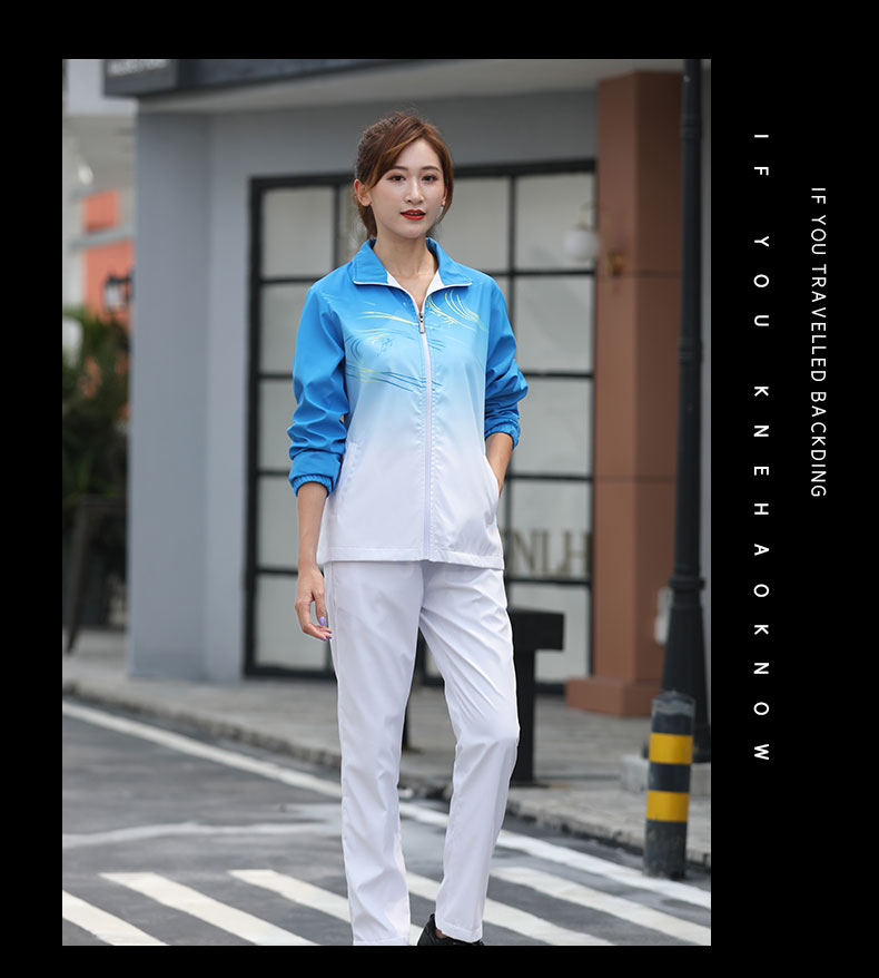 Outdoor leisure stand collar sports jacket for women 55-6014