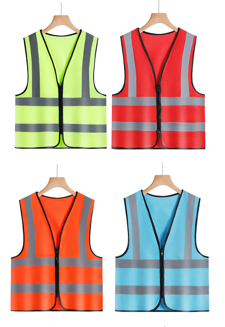 120g over-shoulder zipper reflective vest GT3-293