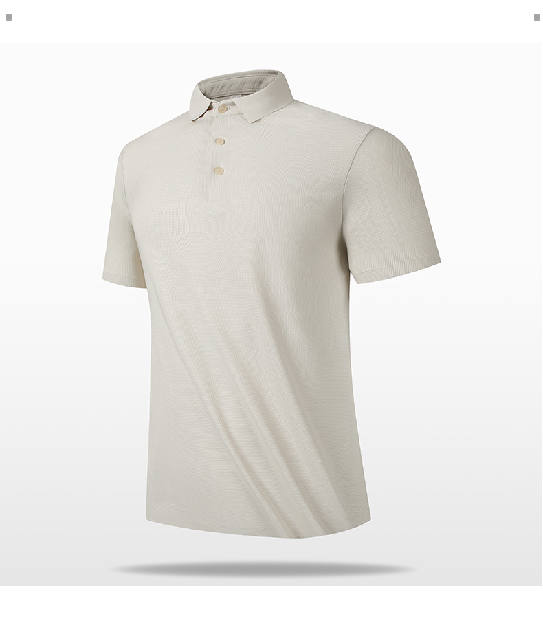 195g ice silk waffle lapel short-sleeved POLO shirt KD4-8368