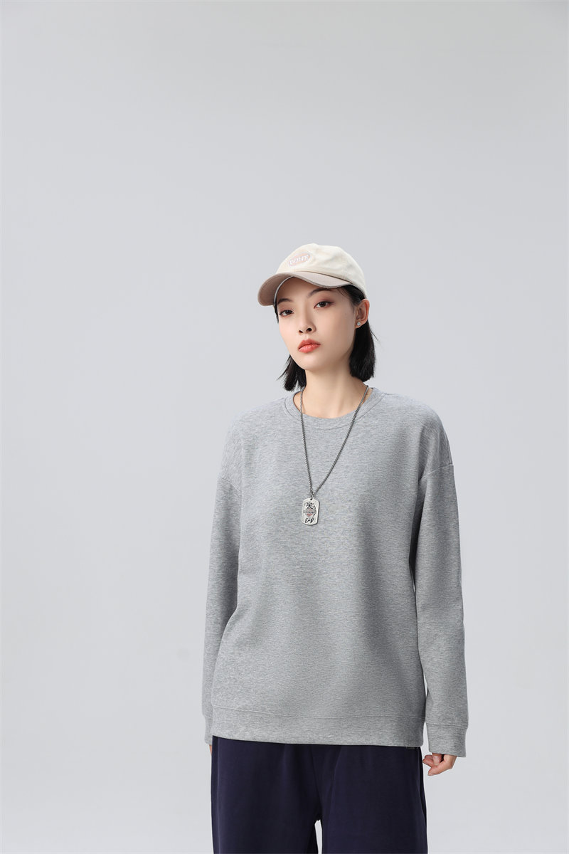 330g high quality combed cotton drop shoulder round neck sweatshirt G21-U-5166