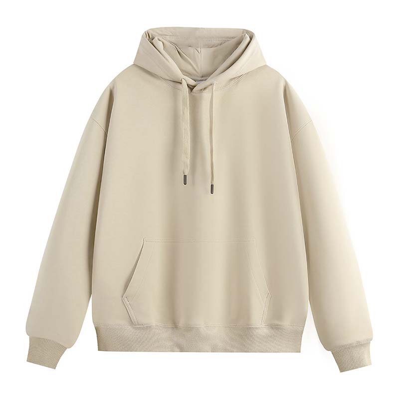 500g heavyweight pure cotton warm silver fox velvet drop shoulder hooded sweatshirt G21-U-X987