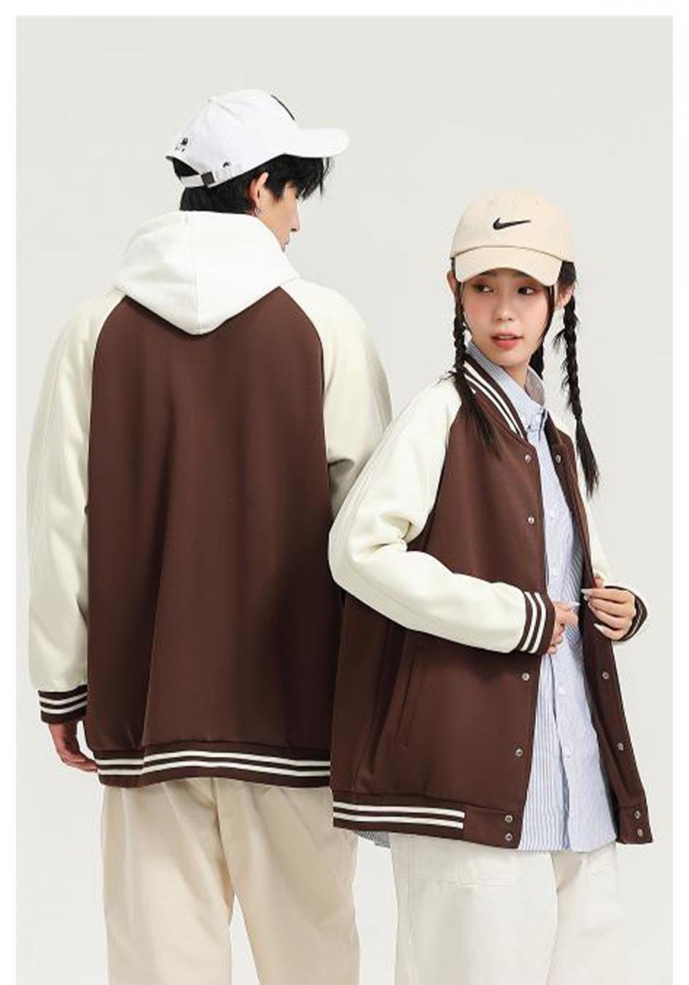 D998#320g pure cotton trendy baseball jacket