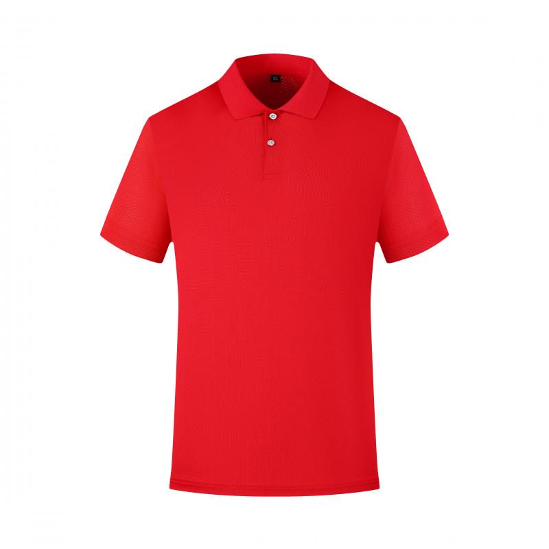 2288#2289# Quick-drying breathable solid color short-sleeved T-shirt short-sleeved lapel