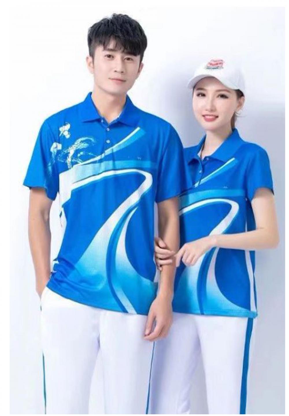 55012#55013# Quick-drying breathable Seven-style short-sleeved T-shirt Short-sleeved lapel