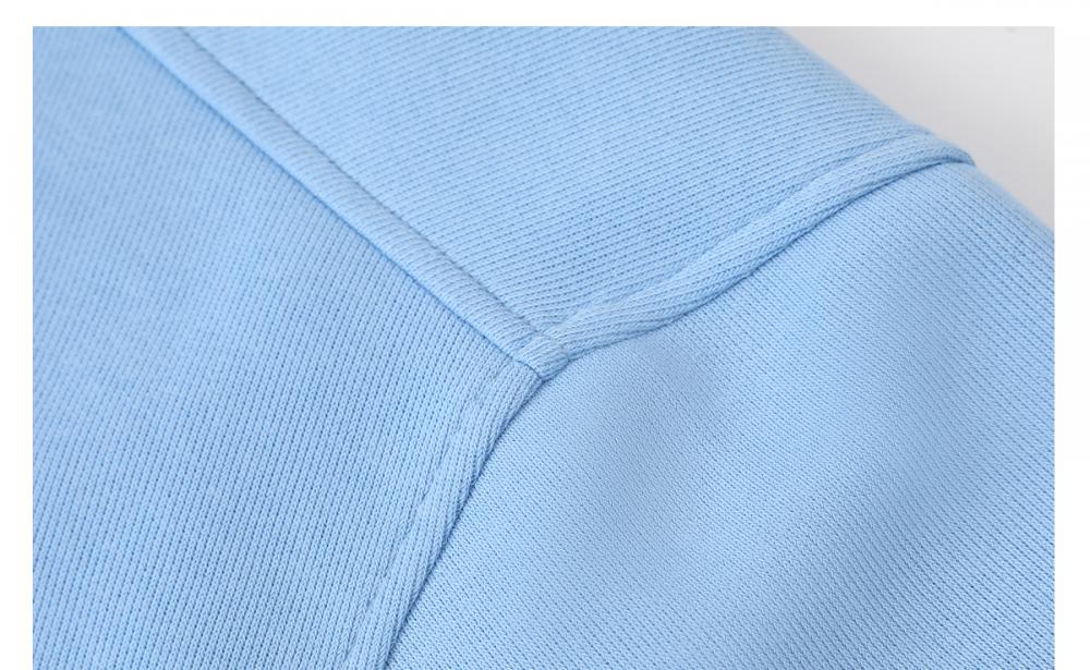 H07# (MLB same version) 350g trendy brand pure cotton POLO sweatshirt Polo dropped shoulder loose lapel