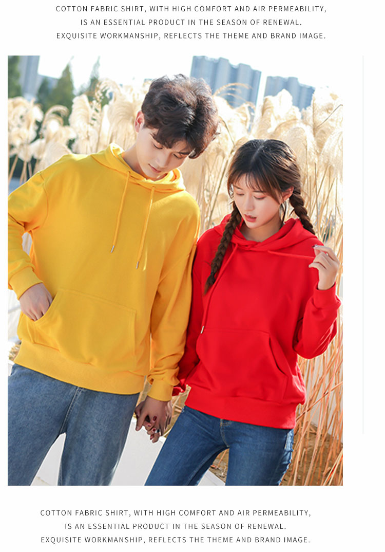 300g pure cotton drop shoulder pullover sweatshirt universal style W03-603