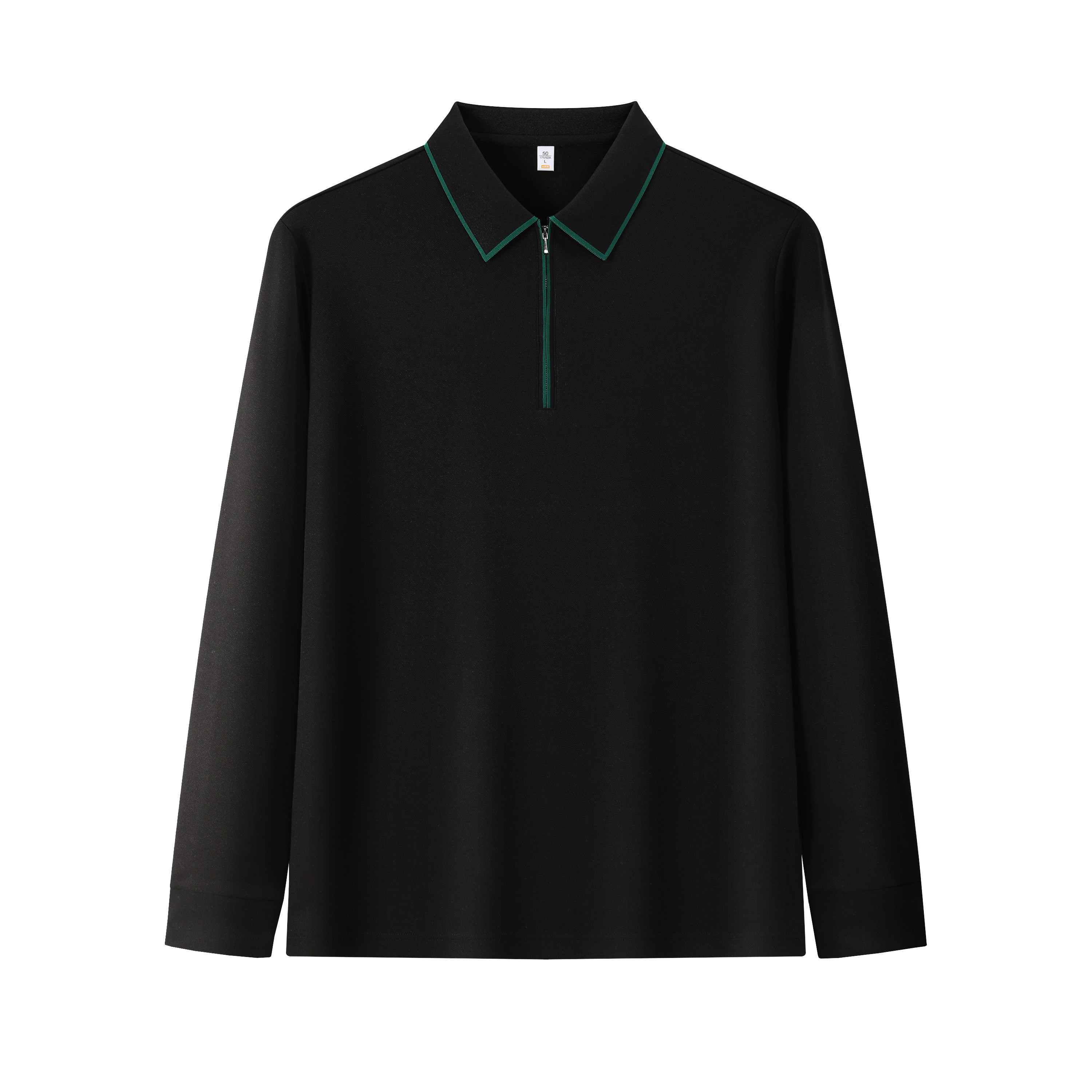 260g half-link lapel long-sleeved POLO shirt GJ32-52093