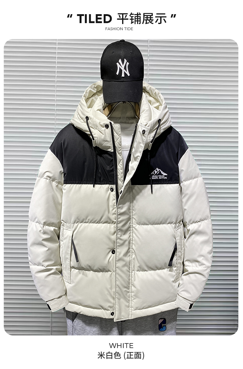 New hooded warm down jacket KN2-D56