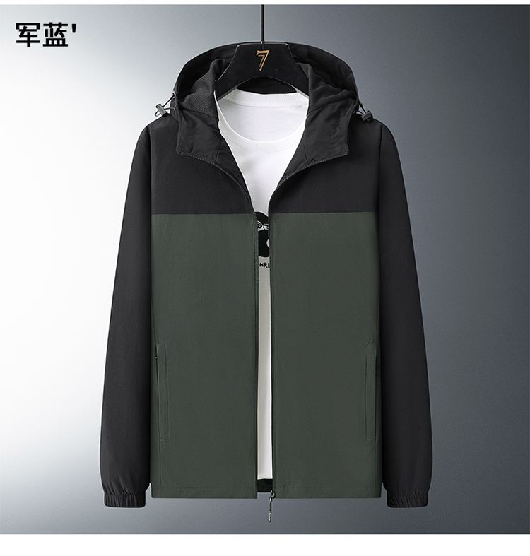 Men outdoor detachable hood elastic hooded jacket KB1-67122