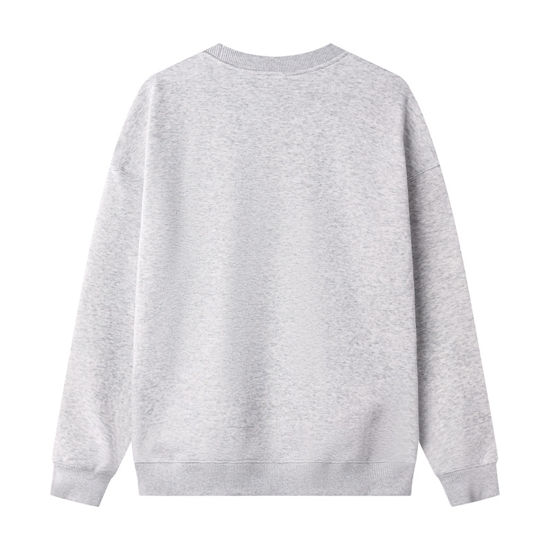 400g Chinese cotton super soft large drop shoulder round neck sweatshirt GJ6-6015