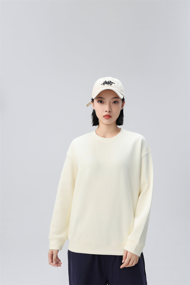 330g high quality combed cotton drop shoulder round neck sweatshirt G21-U-5166