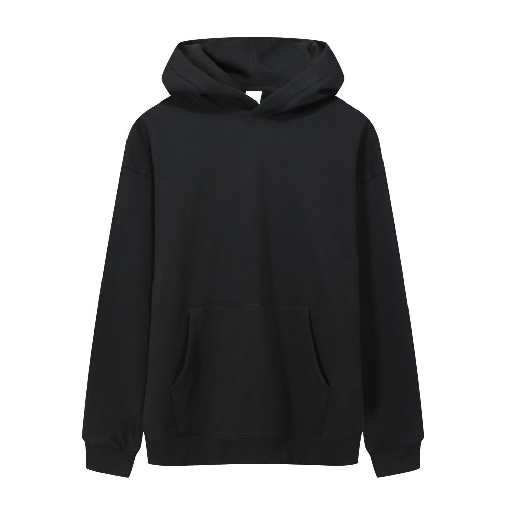 FS01111# 550g fleece pullover sweatshirt with dropped shoulders