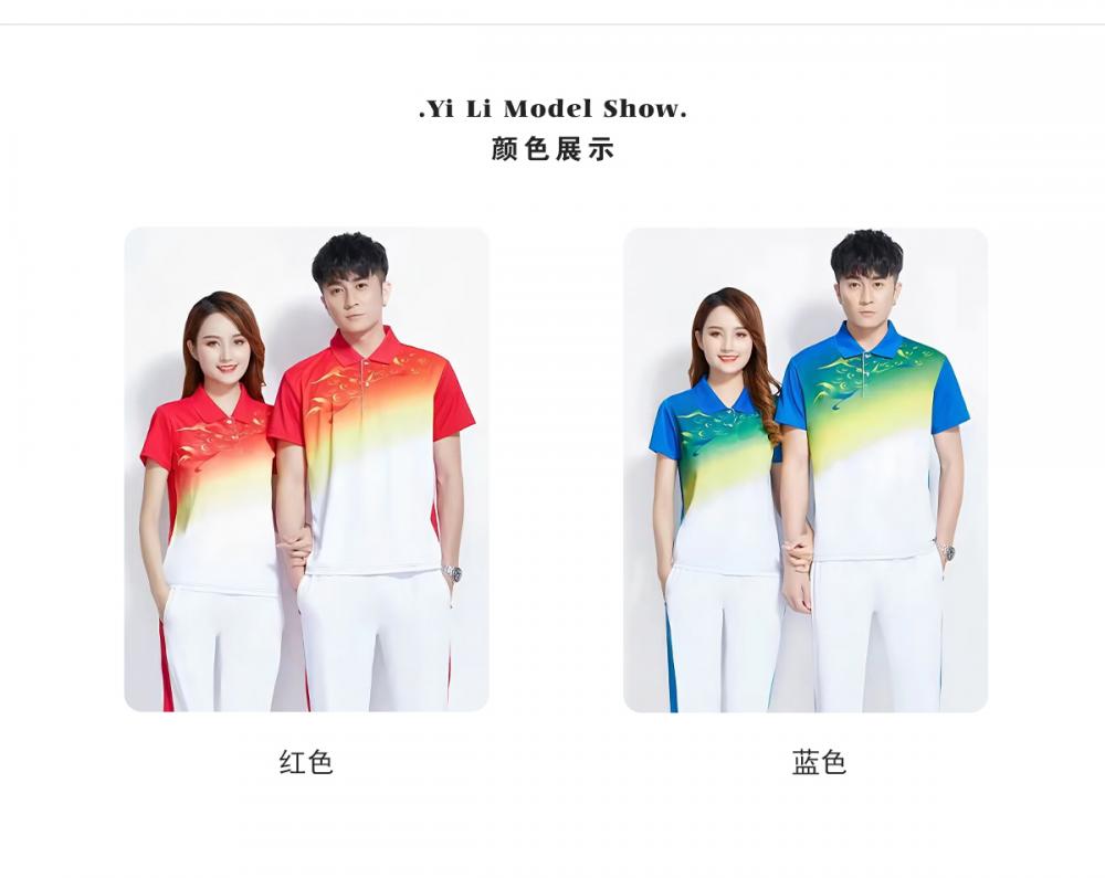 33014#33015# Quick-drying breathable small phoenix tail short-sleeved T-shirt short-sleeved lapel