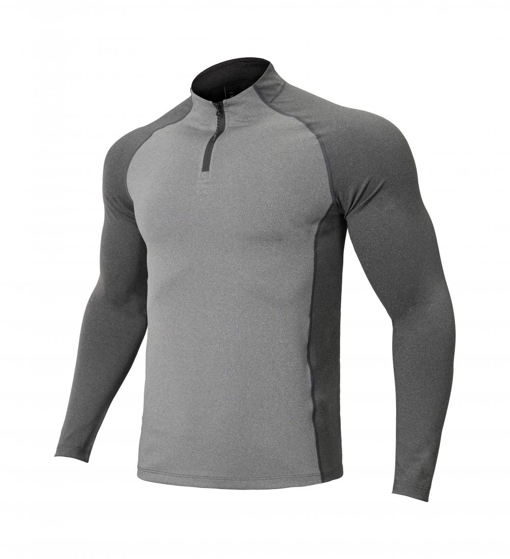 AL16821# Men knitted long-sleeved half-zip T-shirt long-sleeved stand-up collar for Men