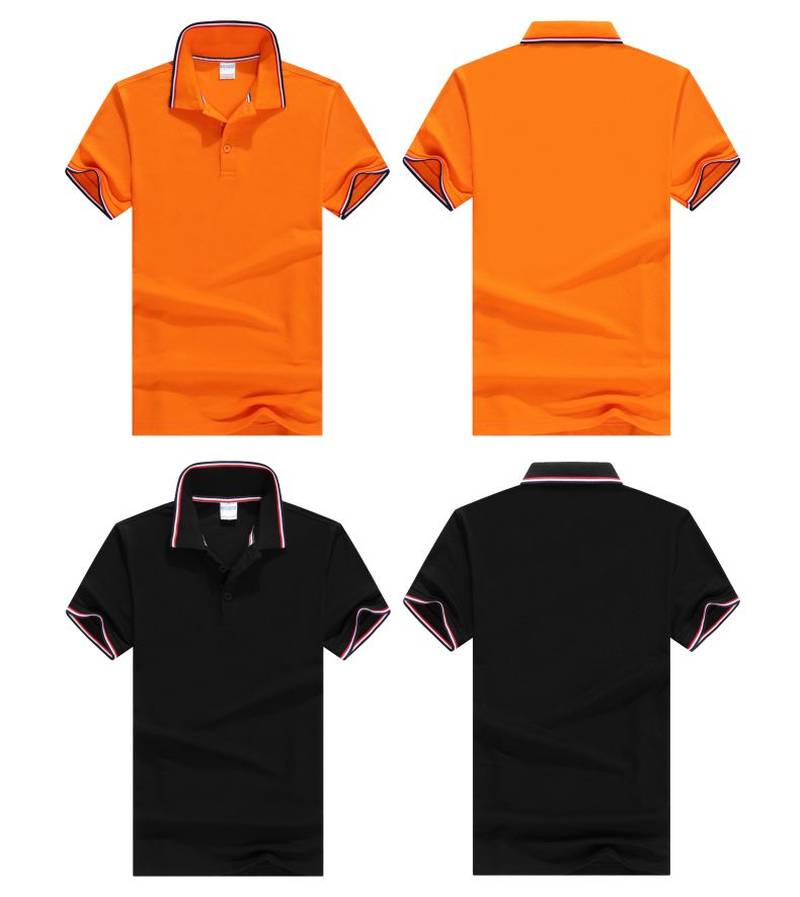 4012#-200g CVC color lapel Polo short sleeve lapel