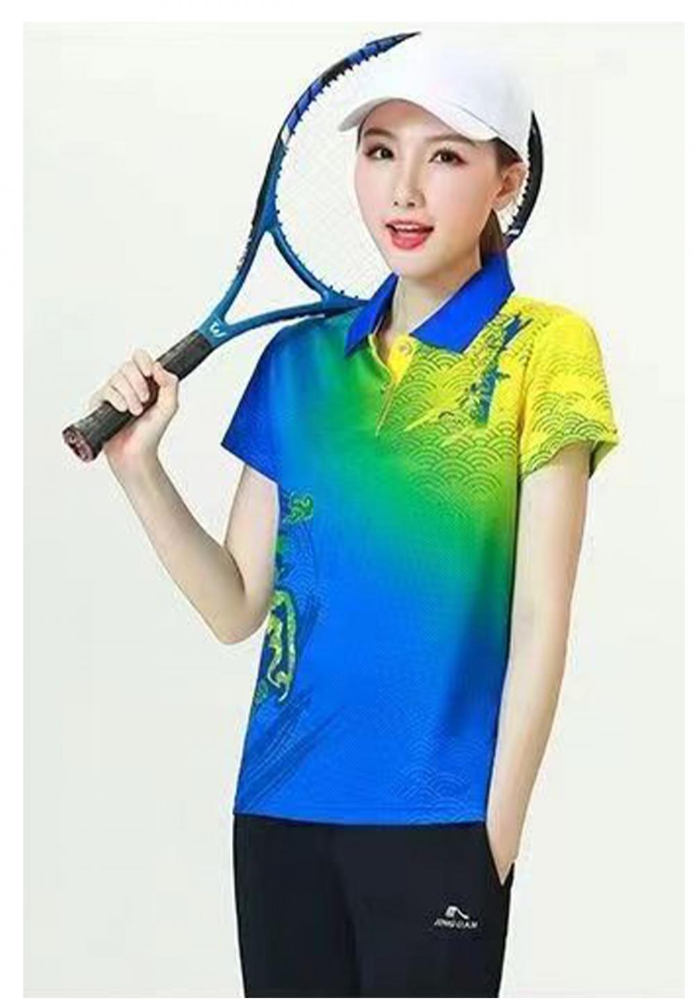 66013#66012# Quick-drying breathable style New Chinese style short-sleeved T-shirt short-sleeved lapel