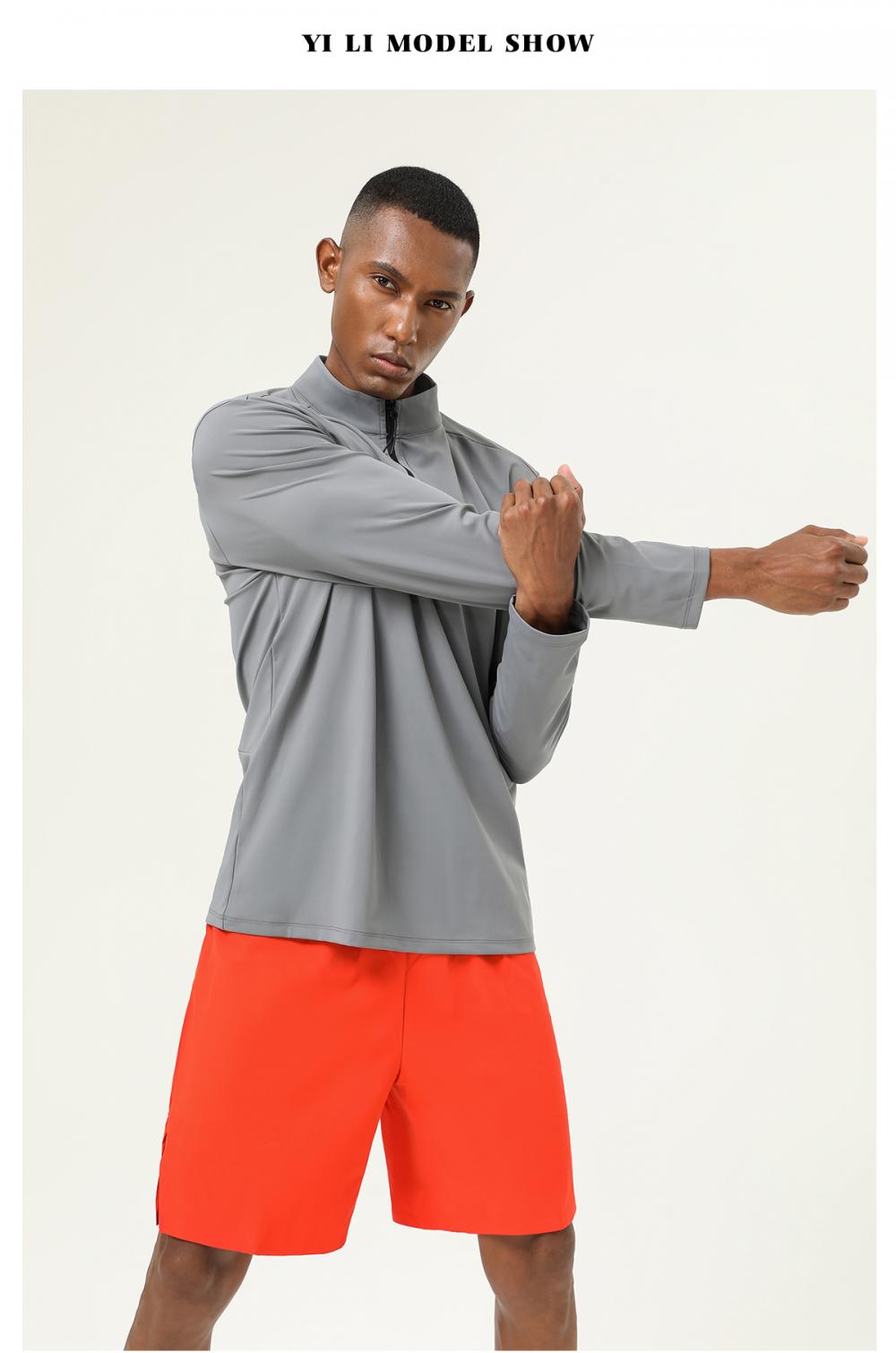 16843# Half-open chest long-sleeved T-shirt