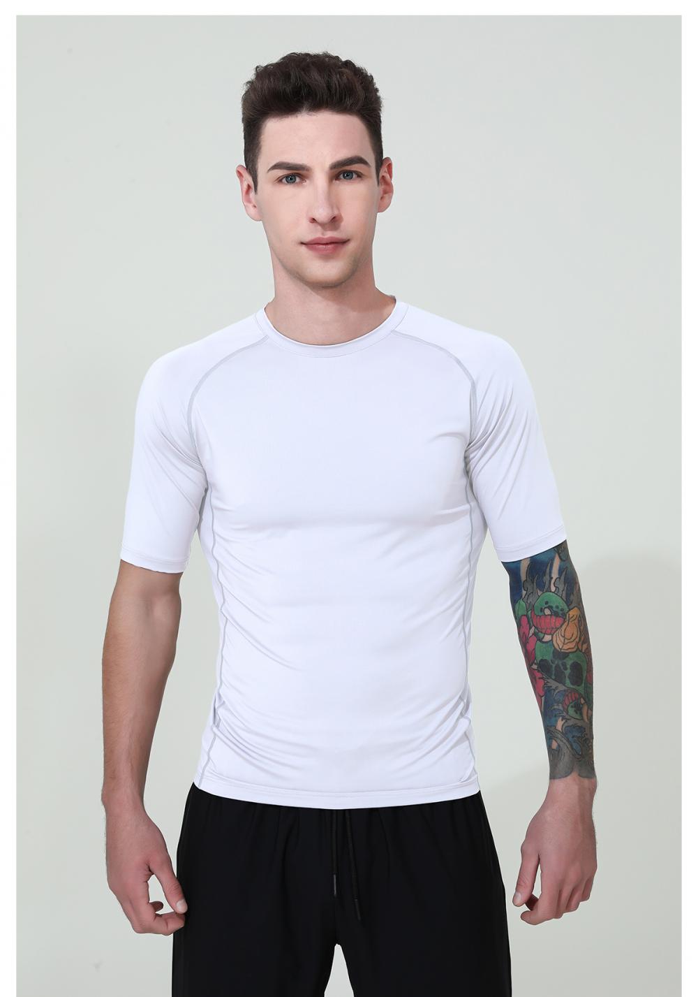 16829# Sports Fitness T-shirt Short Sleeve Round Neck