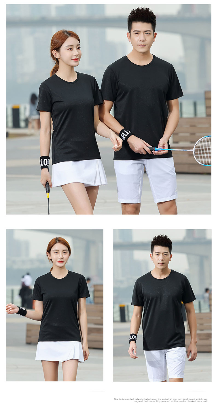 150g quick-drying sports round neck short-sleeved T-shirt universal style H17-2023