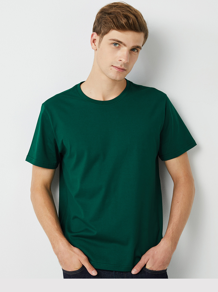 High-end Xinjiang pure cotton round neck short-sleeved T-shirt general style C05-5900