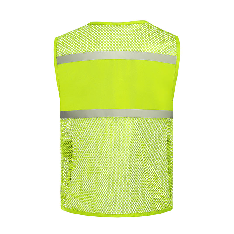 Two pockets fishing net reflective vest GJ57-8009