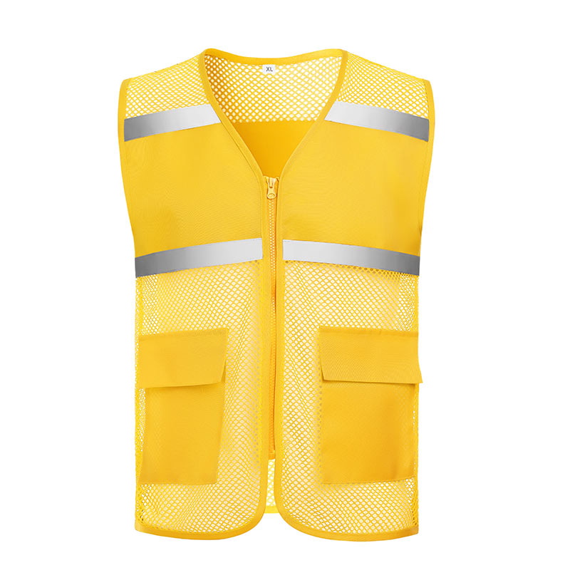 Two pockets fishing net reflective vest GJ57-8009